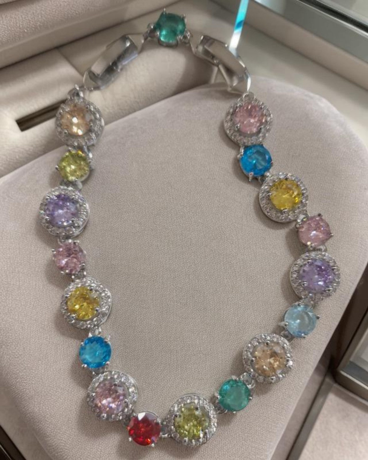 💎Elegantes Multicolor-Armband mit Zirkonia – Für zeitlose Schönheit und besondere Momente