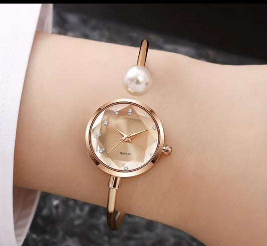 ✨ Elegante Damen-Armbanduhr in Roségold