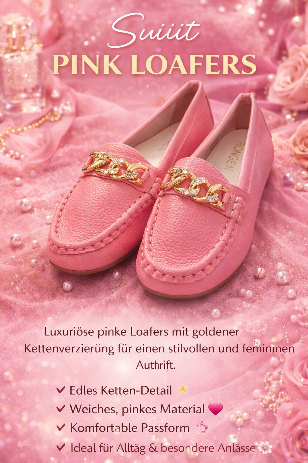 💗 Suiiit Pink Loafers