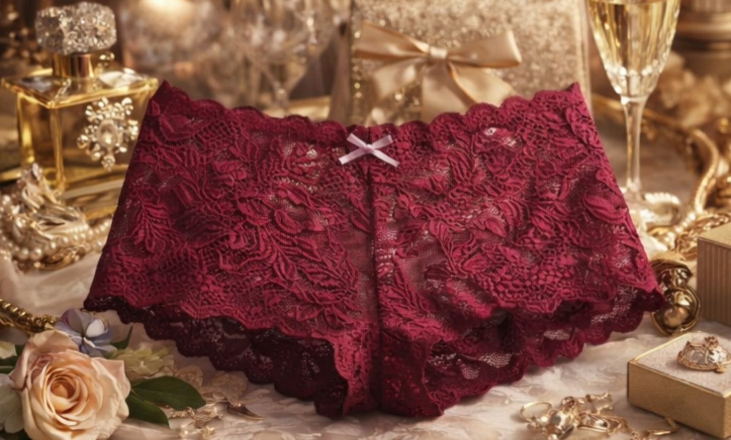 ✨ Elegante Spitzen-Boyshorts  Sinnlich, bequem & luxuriös