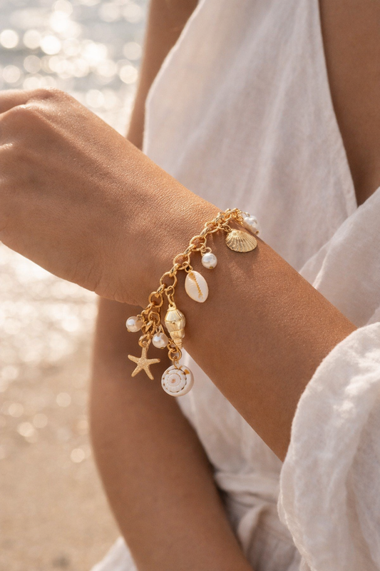 🐚Ocean Charm Armband Sommerliche Eleganz am Handgelenk