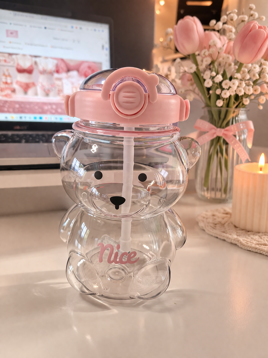 🐻 Bären Trinkflasche – 1L