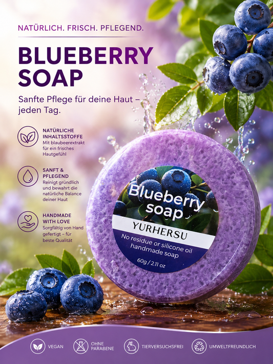 Blueberry Soap  Handgemachte Seife mit Blaubeerduft 🍇🫧