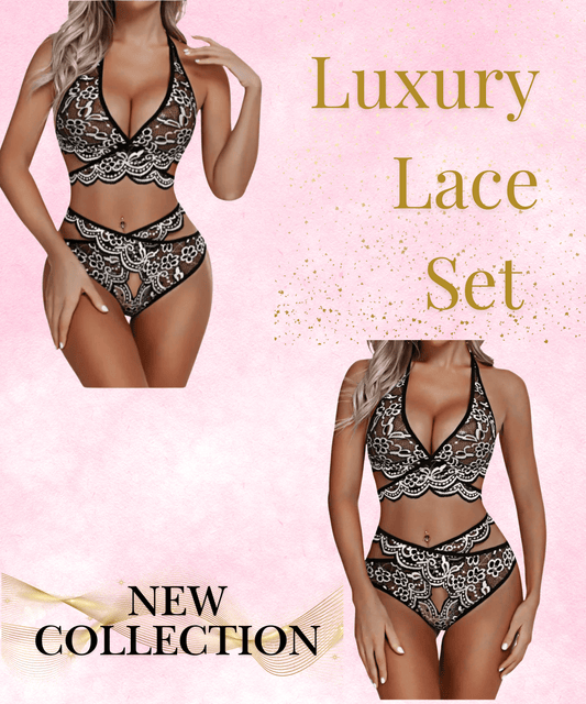 🎀Spitzen-Dessous-Set