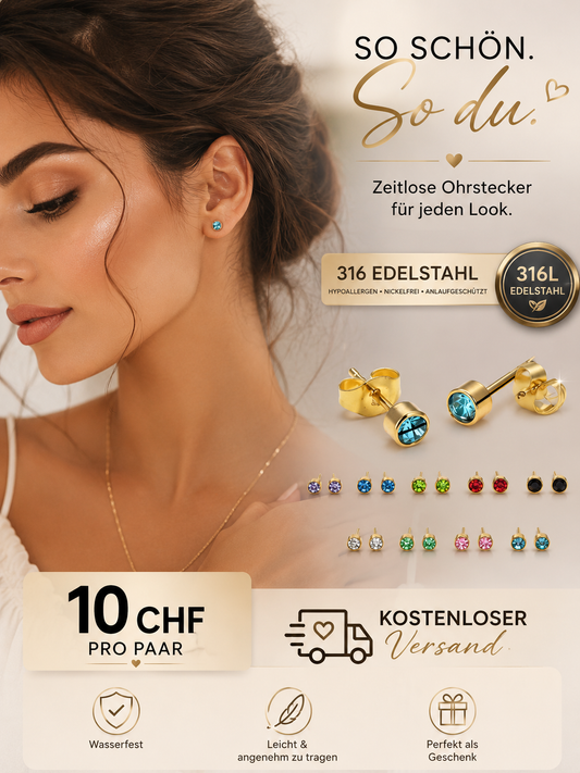 ✨💎 Glanzpunkt Ohrstecker 💎✨
🌈 316L Edelstahl
