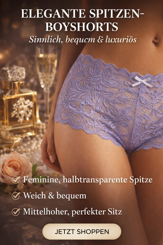 ✨ Elegante Spitzen-Boyshorts  Sinnlich, bequem & luxuriös