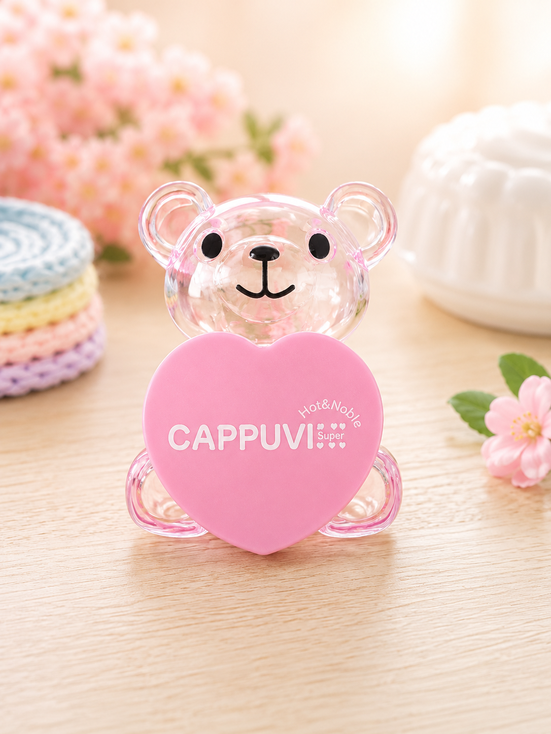 🐻 CAPPUVI Lippenbalsam im süßen Bärchen-Design