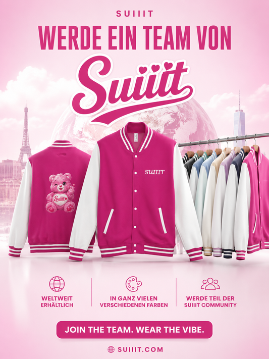 Suiiit Letterman-Jacke aus schwerem Stoff