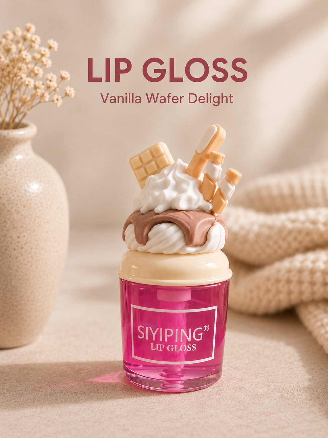 🌸 SIYIPING Ice Cream Lip Gloss 💋