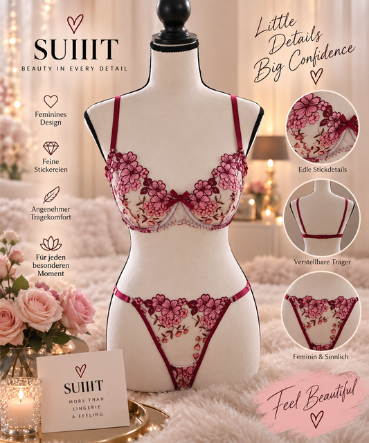 SUIIIT „Rosé Amour“  Lingerie Set🌺