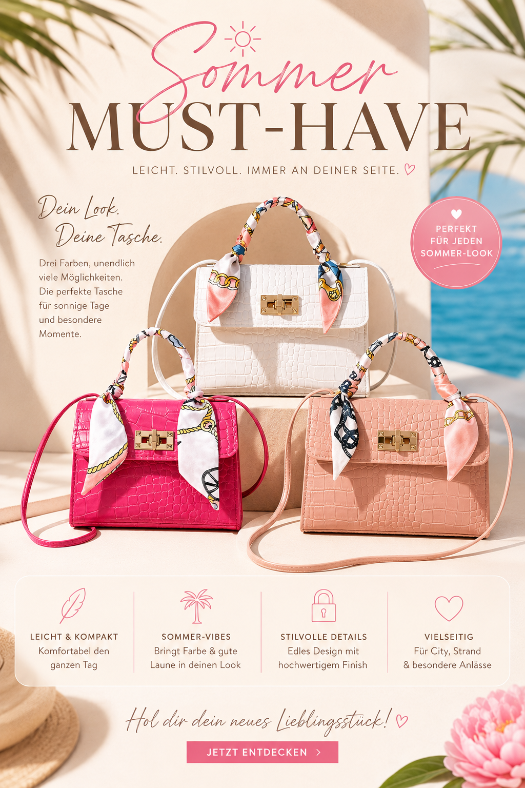 Sommer Must-Have Tasche 🌸