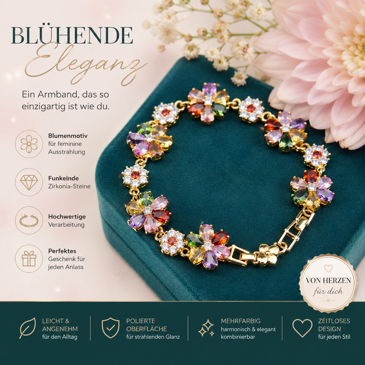 🌸 BlütenzauberArmband