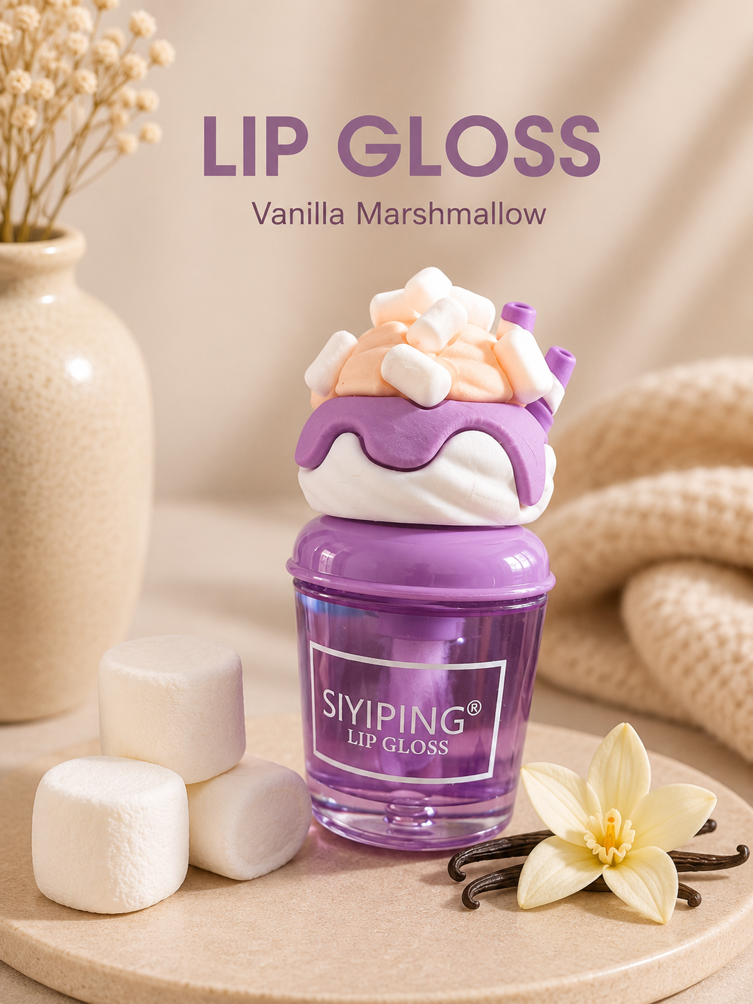 🌸 SIYIPING Ice Cream Lip Gloss 💋