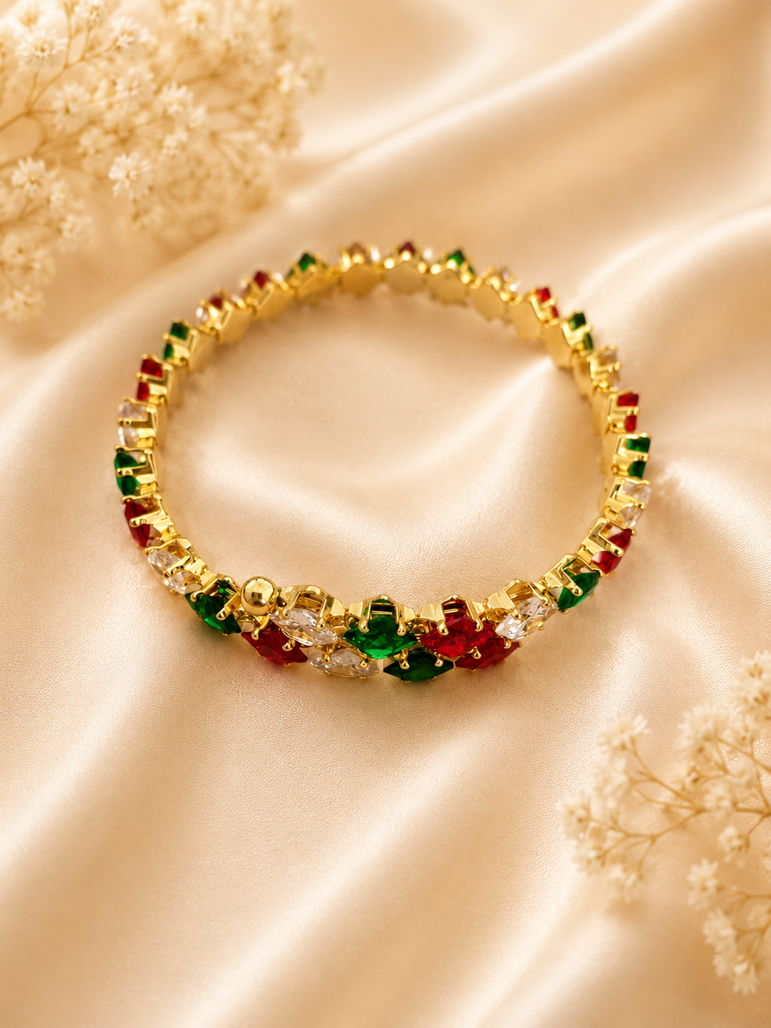 ✨ Ruby Emerald Armreif ✨